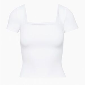 Aritzia Original Contour New Squareneck T-shirt in Ecru White